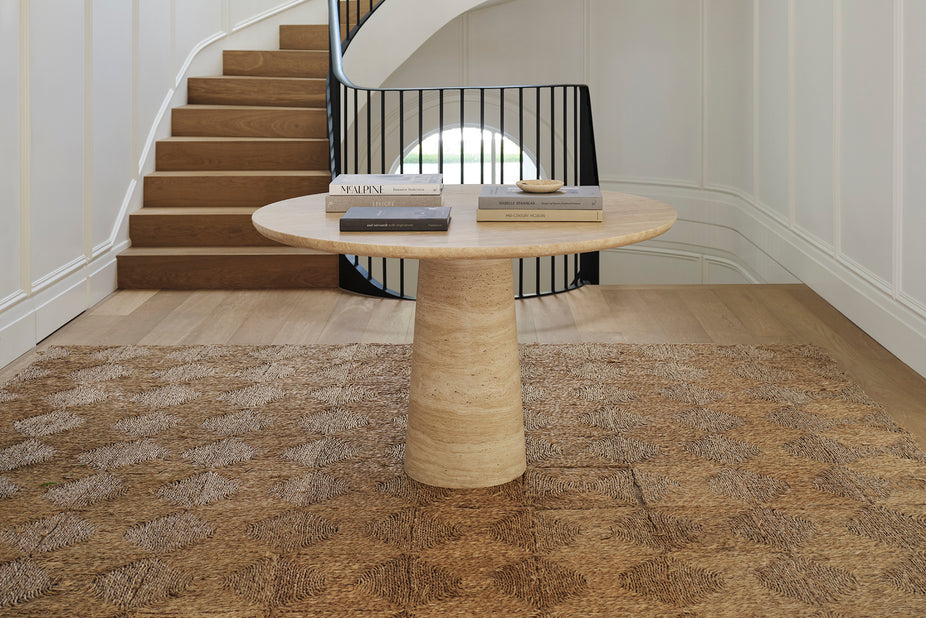 Travertine Kora Round Dining Table