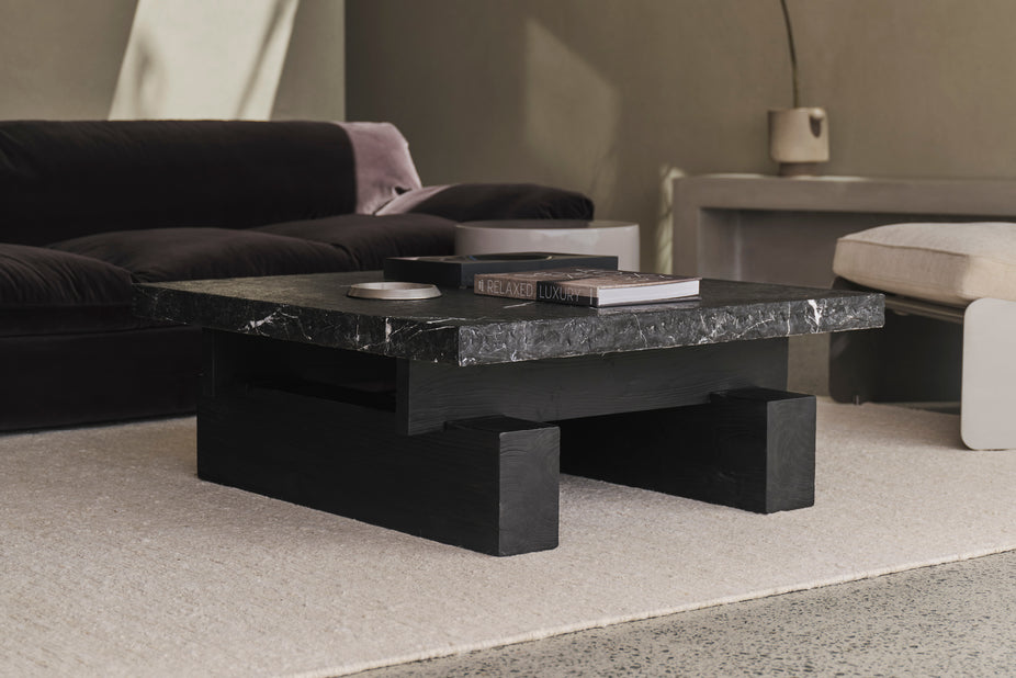 Nero Marquina Rocco Square Coffee Table