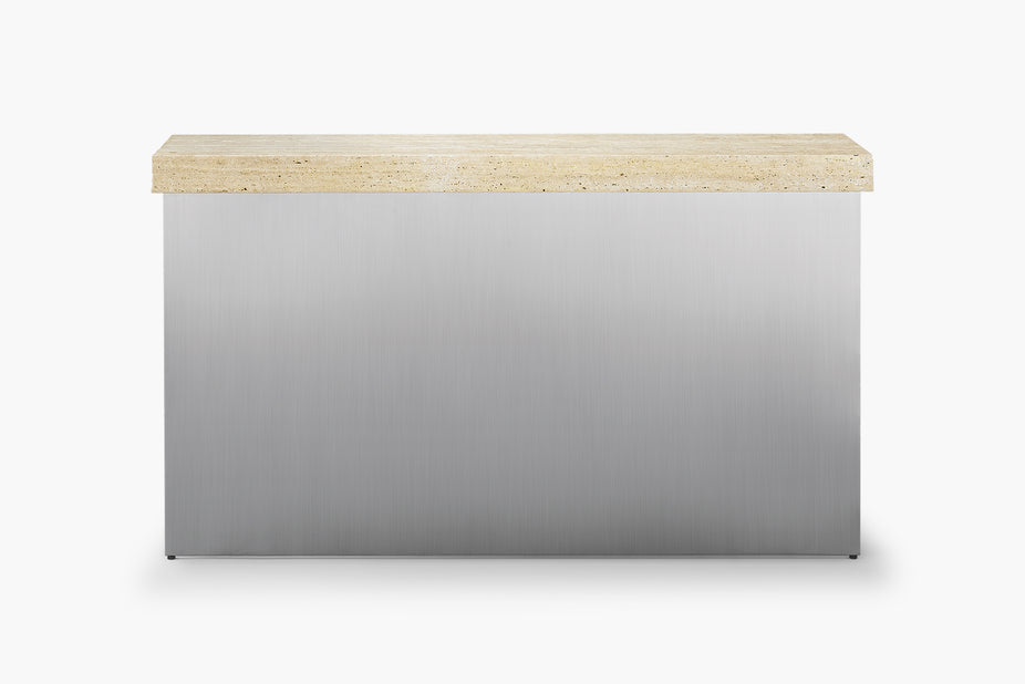 Zaha Travertine Console