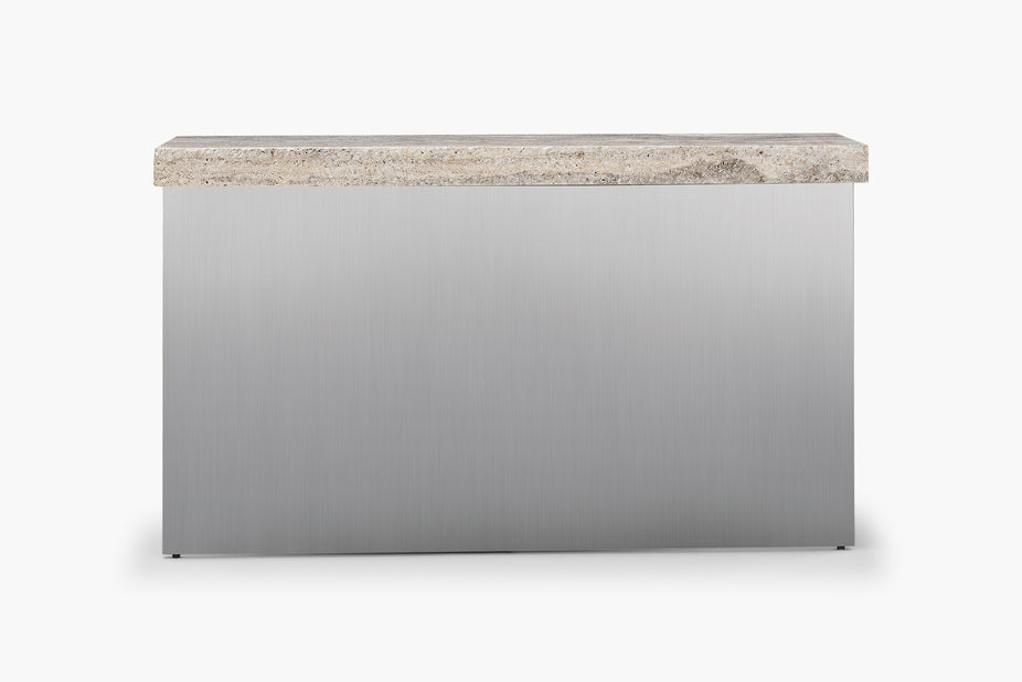 Zaha Travertine Console