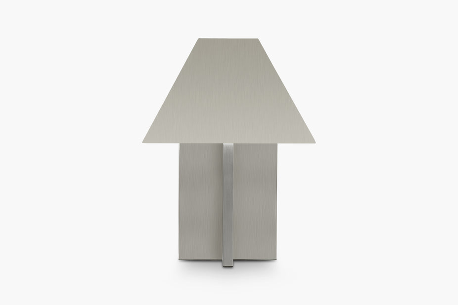 Zaha Brushed Steel Lamp