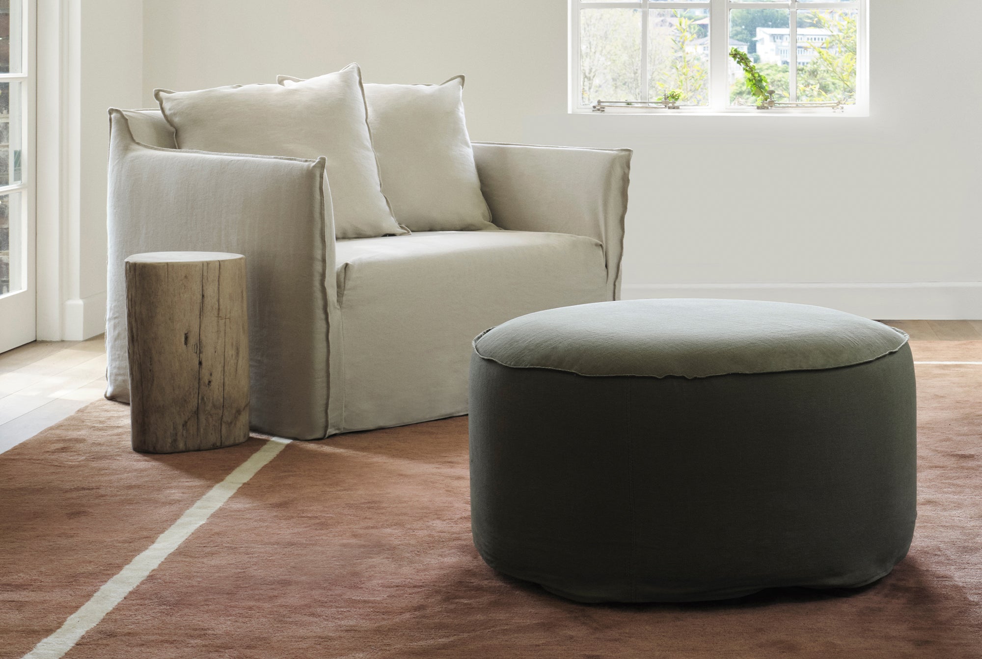 Joe Round Ottoman