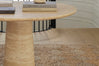 Travertine Kora Round Dining Table