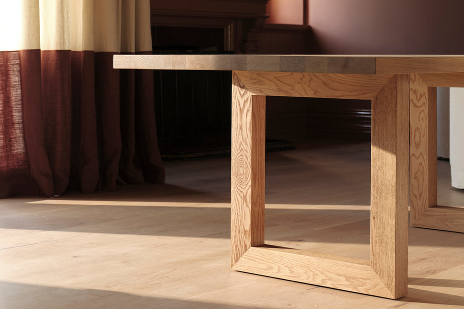 Solid Oak Global Rectangular Dining Table