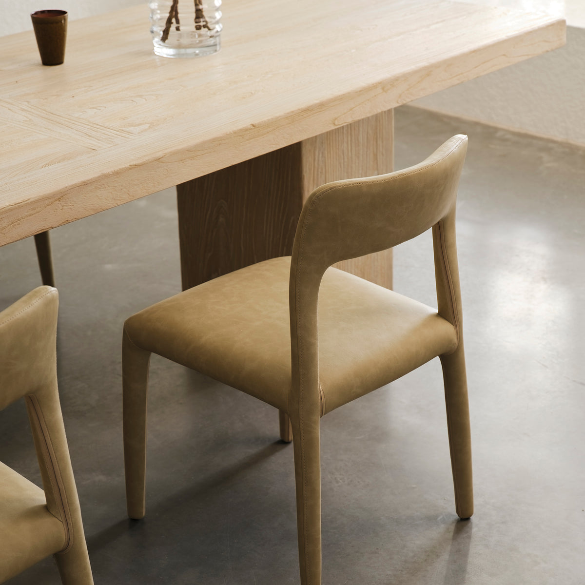 Aged Elm Bossi Rectangular Dining Table