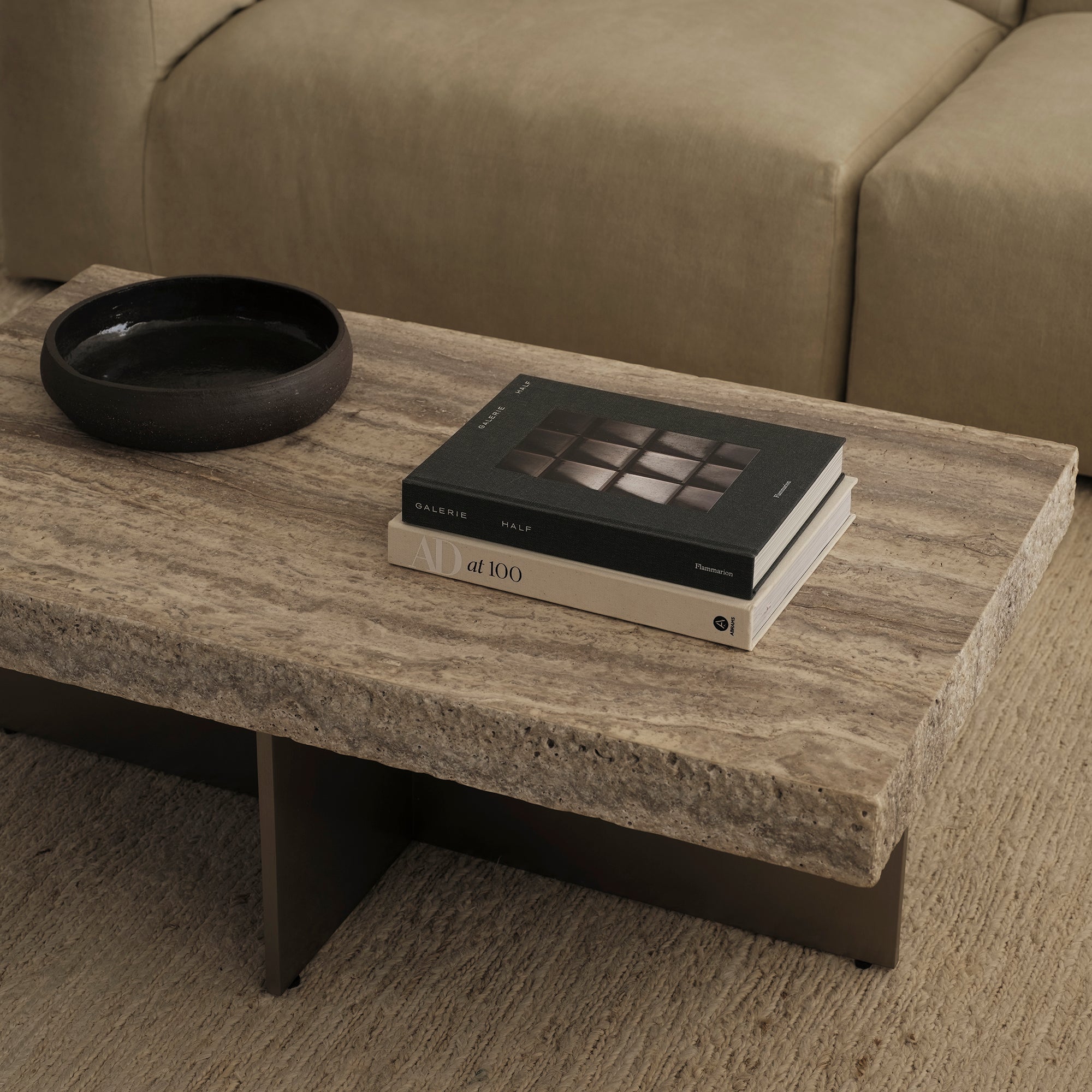 Zaha Travertine Coffee Table