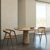 Travertine Kora Round Dining Table