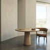 Travertine Kora Round Dining Table