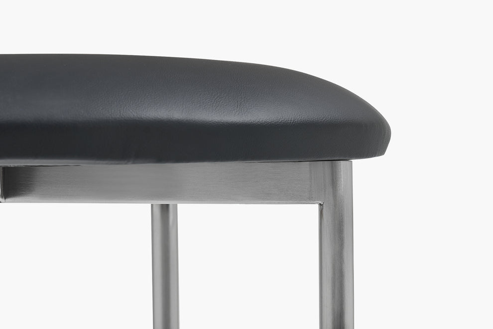Bellino Counter Stool with Stainless Steel Frame