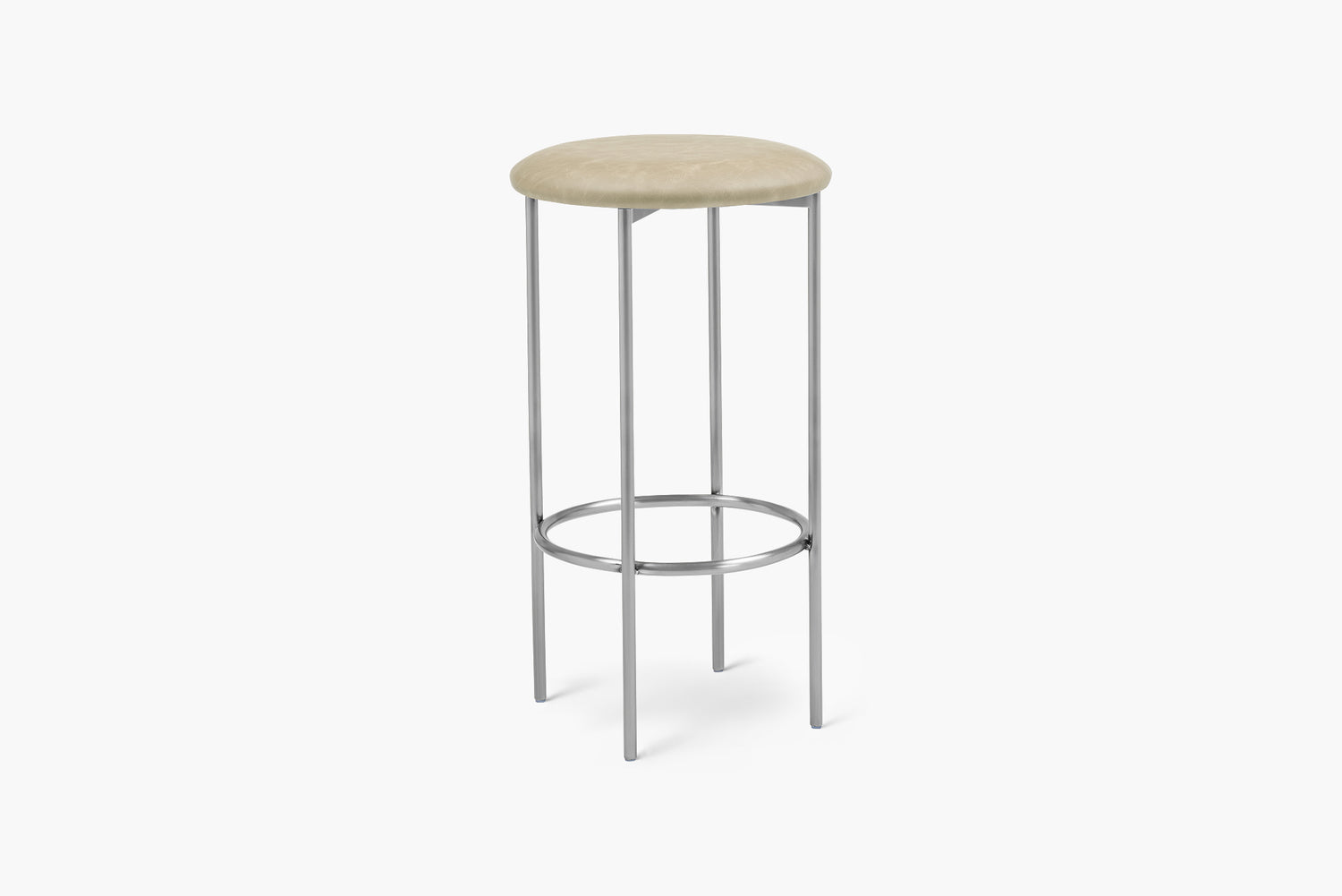Bellino Counter Stool with Stainless Steel Frame
