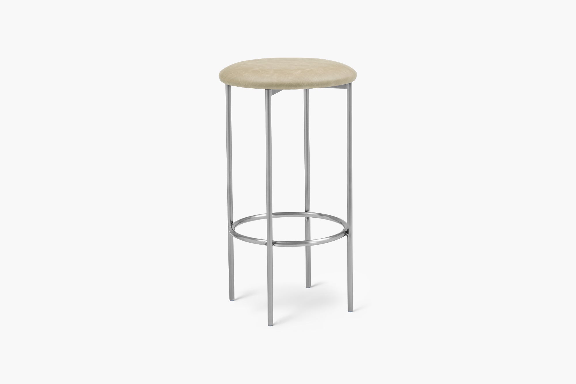 Bellino Counter Stool with Stainless Steel Frame