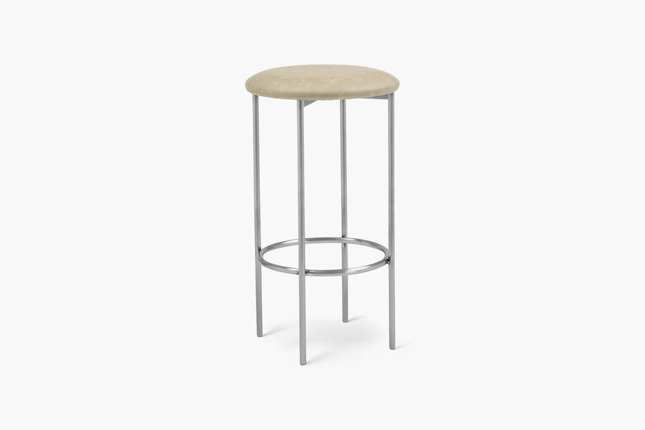 Bellino Counter Stool with Stainless Steel Frame
