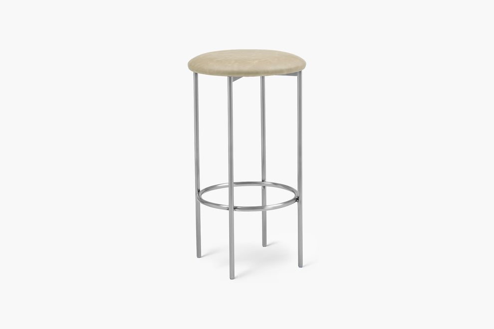 Bellino Counter Stool with Stainless Steel Frame