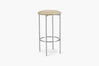 Bellino Counter Stool with Stainless Steel Frame