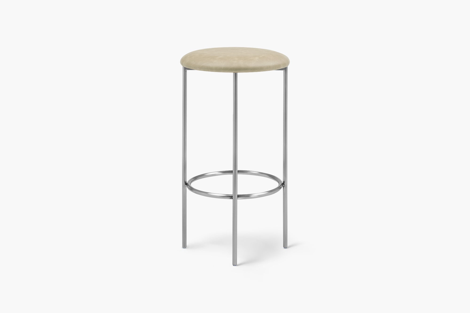 Bellino Counter Stool with Stainless Steel Frame