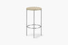 Bellino Counter Stool with Stainless Steel Frame