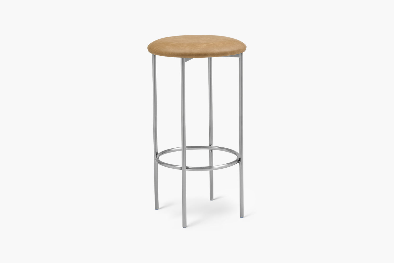 Bellino Counter Stool with Stainless Steel Frame