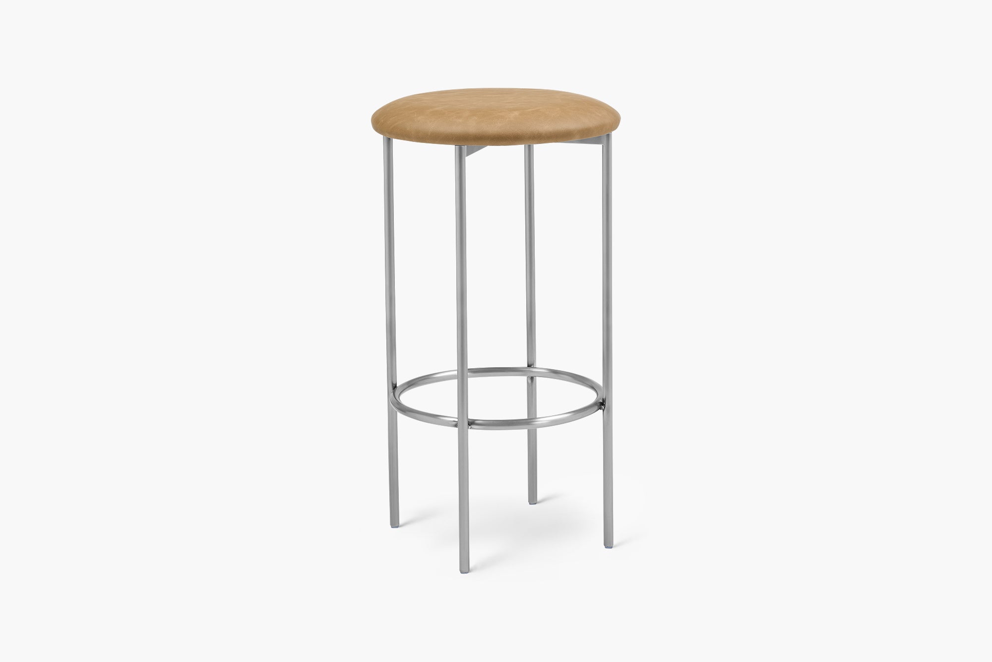Bellino Counter Stool with Stainless Steel Frame