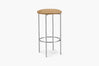 Bellino Counter Stool with Stainless Steel Frame