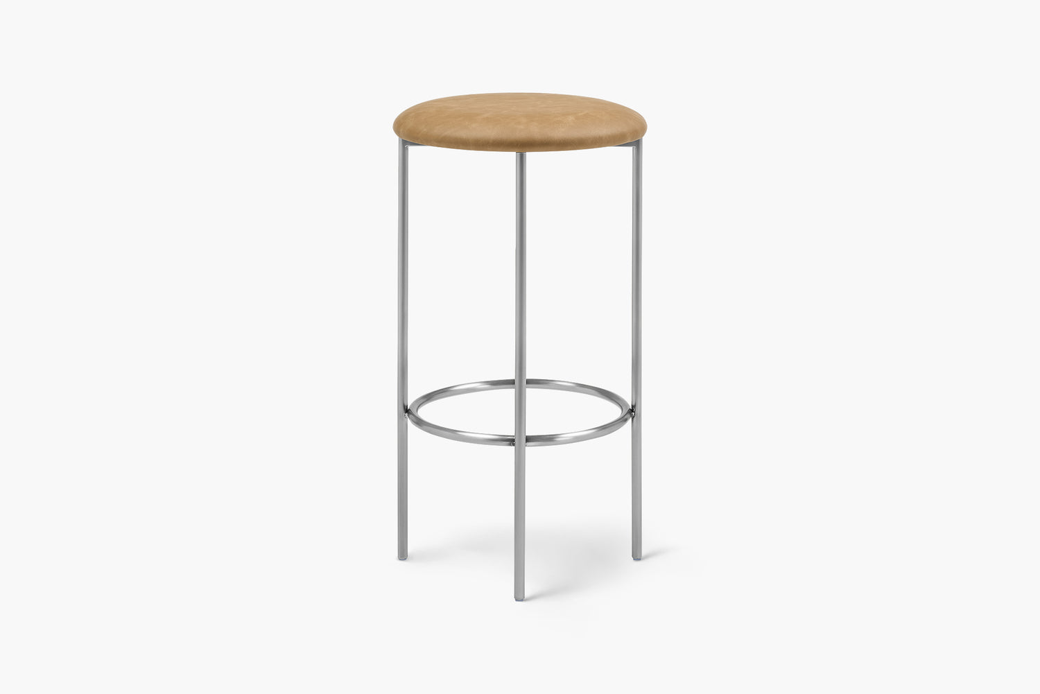 Bellino Counter Stool with Stainless Steel Frame