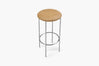 Bellino Counter Stool with Stainless Steel Frame