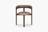 Aged Saddle Bellino Dining Chair with Americano Ash Timber Legs