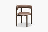 Aged Saddle Bellino Dining Chair with Americano Ash Timber Legs