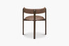 Aged Saddle Bellino Dining Chair with Americano Ash Timber Legs