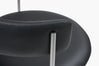 Midnight Black Bellino Dining Chair Stainless Steel Legs