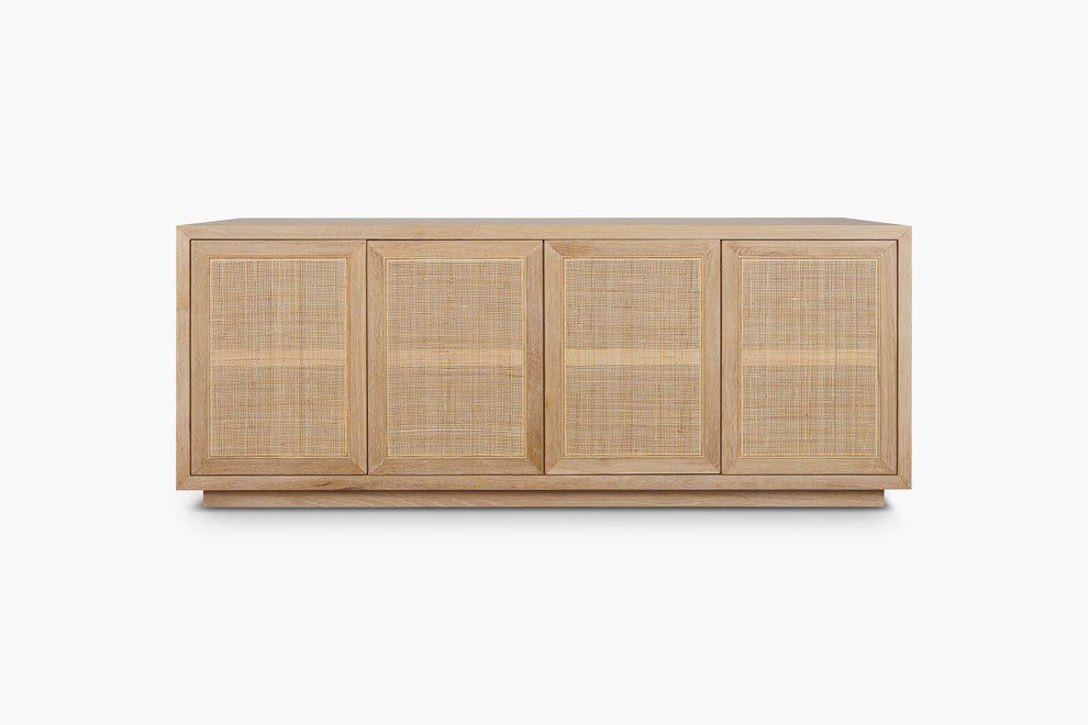 Washed Oak Bosca 4 Door Buffet