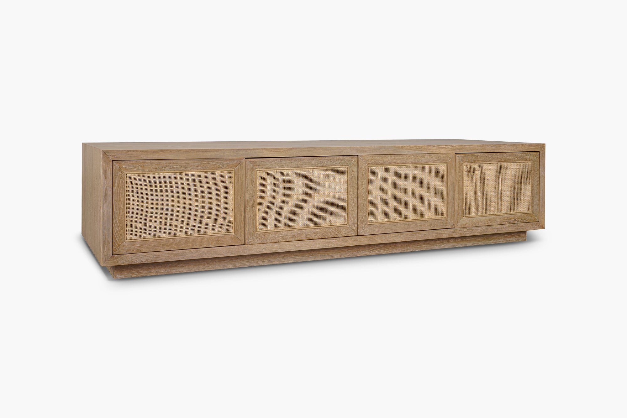 Washed Oak Bosca 4 Door Entertainment Unit