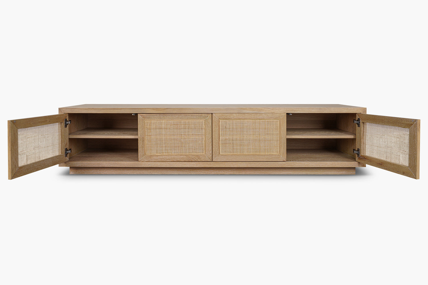 Washed Oak Bosca 4 Door Entertainment Unit