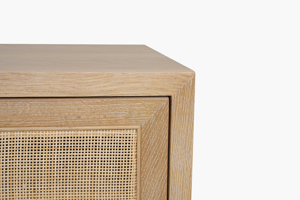 Washed Oak Bosca 4 Door Entertainment Unit