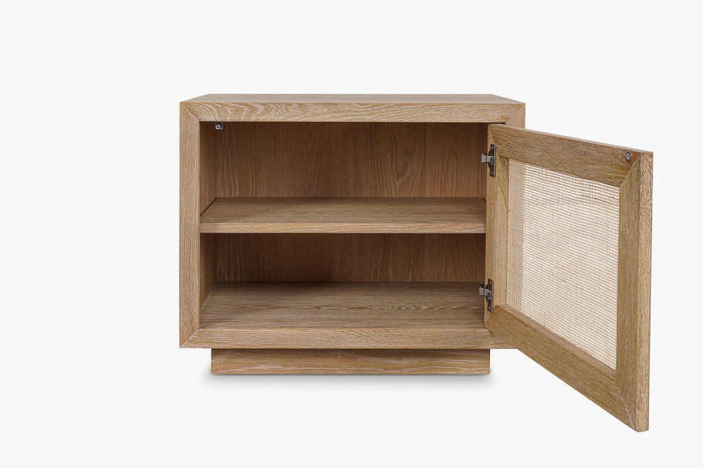 Washed Oak Bosca Bedside Table