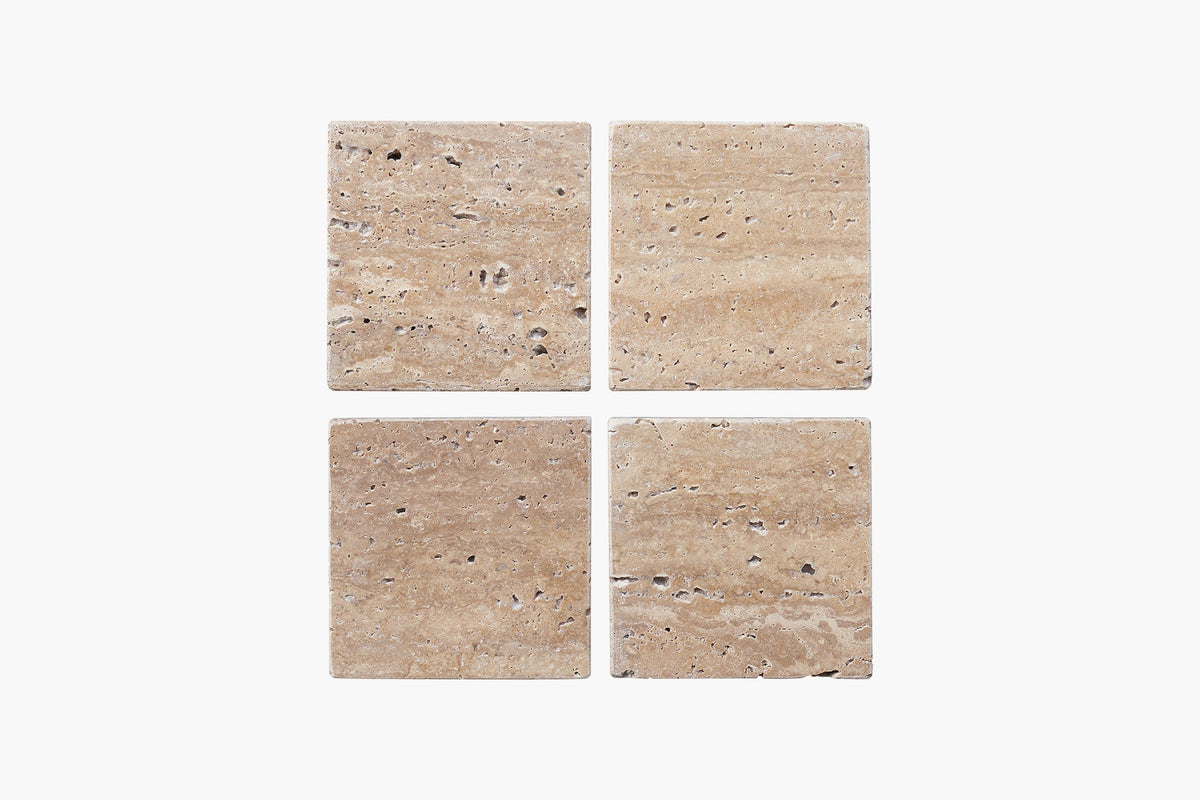 Natural Travertine stone.