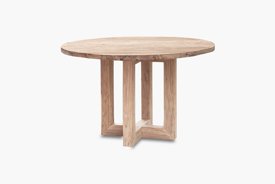 Old Elm Global Round Dining Table