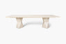 Cass White Helix Rectangular Dining Table