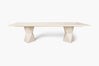 Cass White Helix Rectangular Dining Table