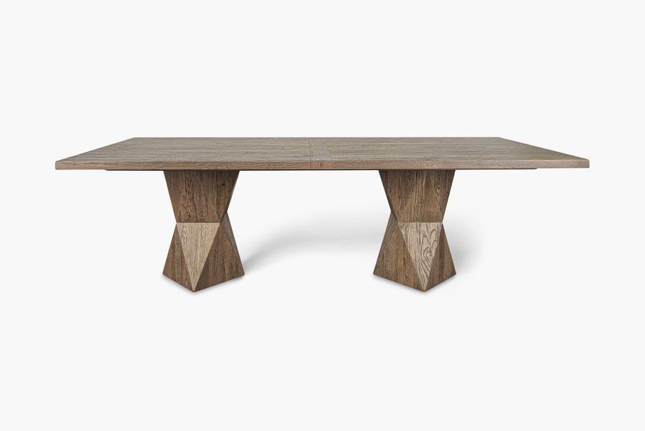 Rustic Helix Rectangular Dining Table