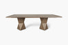 Rustic Helix Rectangular Dining Table