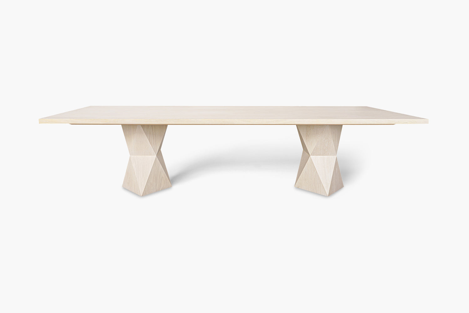 Cass White Helix Rectangular Dining Table