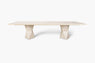 Cass White Helix Rectangular Dining Table