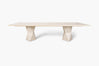 Cass White Helix Rectangular Dining Table