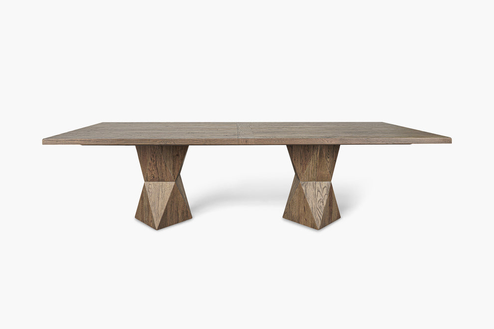 Rustic Helix Rectangular Dining Table