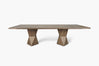 Rustic Helix Rectangular Dining Table