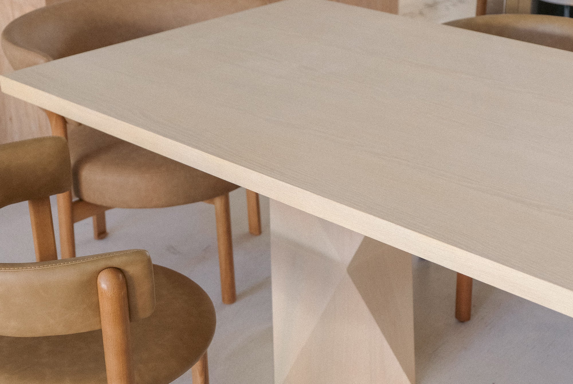 Cass White Helix Rectangular Dining Table