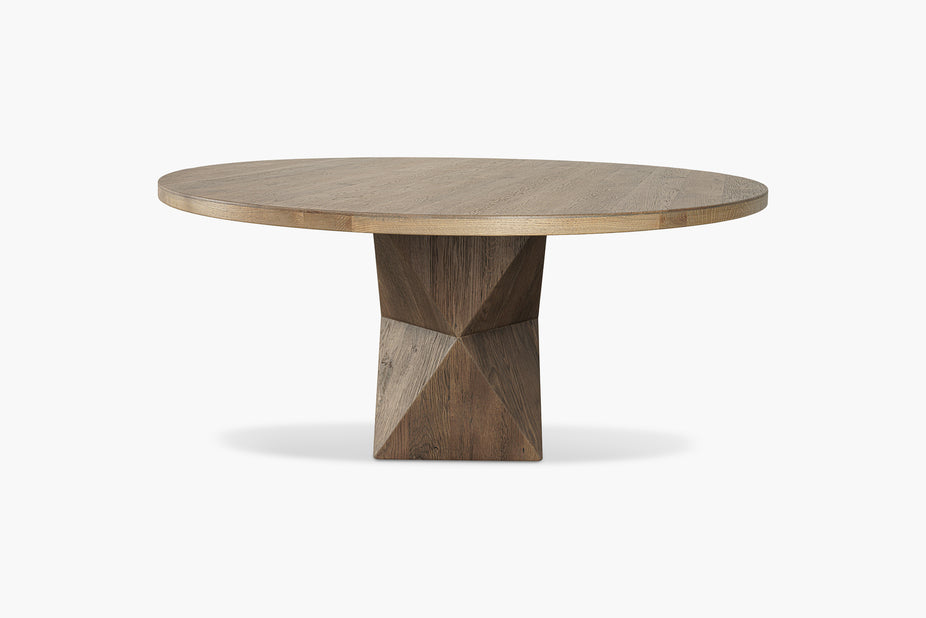 Rustic Helix Round Dining Table