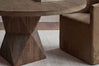 Rustic Helix Round Dining Table