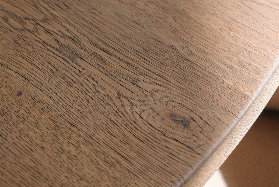 Rustic Helix Round Dining Table