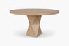 Washed Oak Helix Round Dining Table
